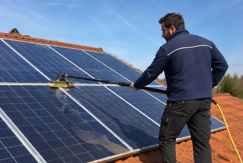Nettoyage et entretien de panneaux solaires à Saint-Étienne-d'Albagnan